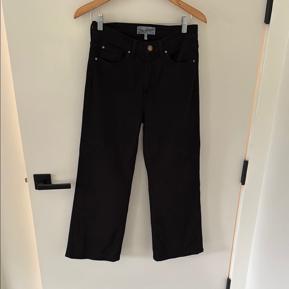 THE GREAT. Riderette Black Ankle Jeans